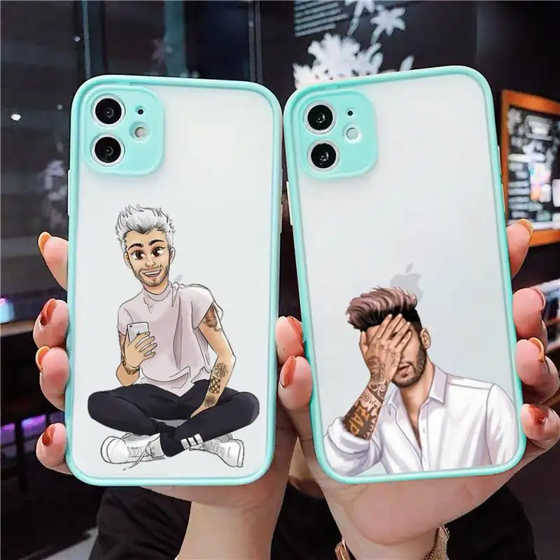 

Zayn malik Aesthetic Amazing landscape Phone Case Matte Transparent for iPhone 7 8 11 12 s mini pro X XS XR MAX Plus cover funda