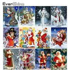 Evershine DIY 5D Diamond Embroidery Christmas Pictures Of Rhinestones Diamond Painting Full Square Santa Claus Holiday Gift