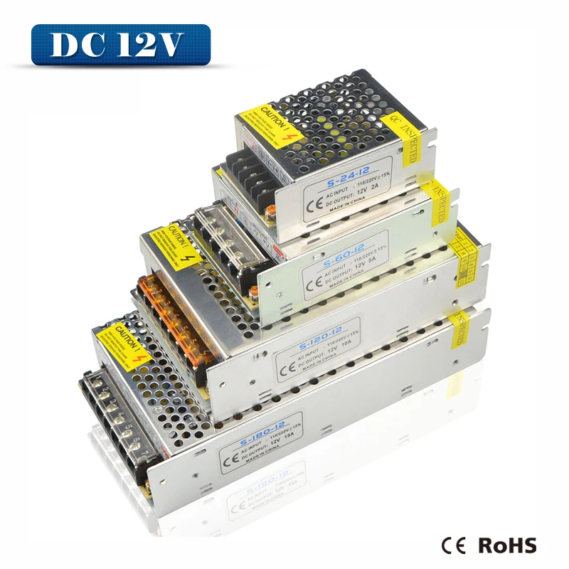 ESCAM 1A 2A 3A 5A 8A 10A 12A 15A 20A 30A 40A 110 265 в до 12 выключатель источника питания адаптер для