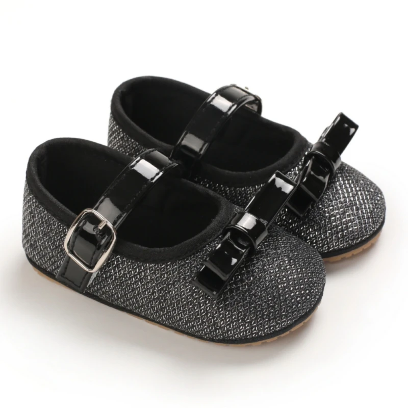 

Newborn Baby Girls First Walkers Cute Summer Spring Flats PU Princess Shoes With Hook Toddler Children Footwear