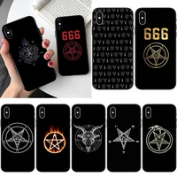 pentagram 666 demonic satanic phone case for iphone 12 mini 11 pro xs max x xr 7 8 plus