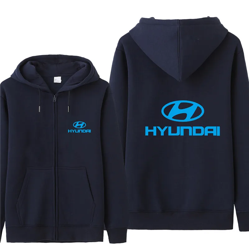 Осенняя Толстовка Hyundai толстовки мужской тонкий пуловер флисовая куртка унисекс