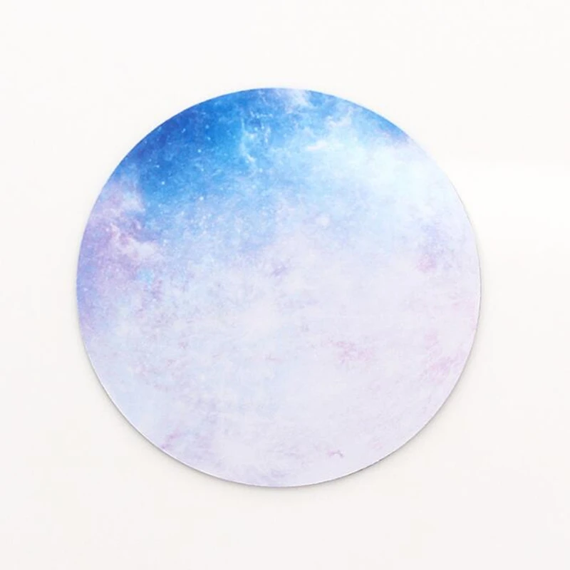 1 шт. Ультра мягкий круглый коврик для мыши с рисунком планеты звезды игровой