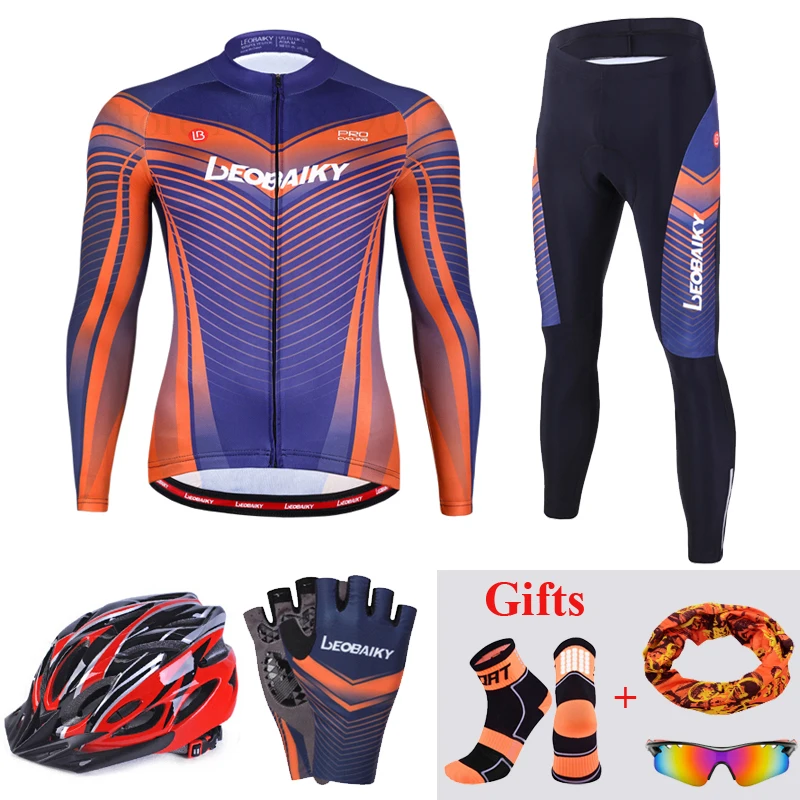 

Cycling Clothing Men Summer Long Sleeve Pro Team Road Bike Uniforms Bicycle Clothes Cycle Mtb Wear Breathable Sports Outfits