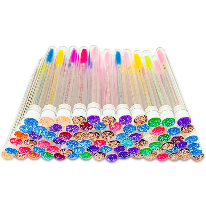 50/100pcs наращивание ресниц одноразовая тушь для Алмазная труба брови аппликатор