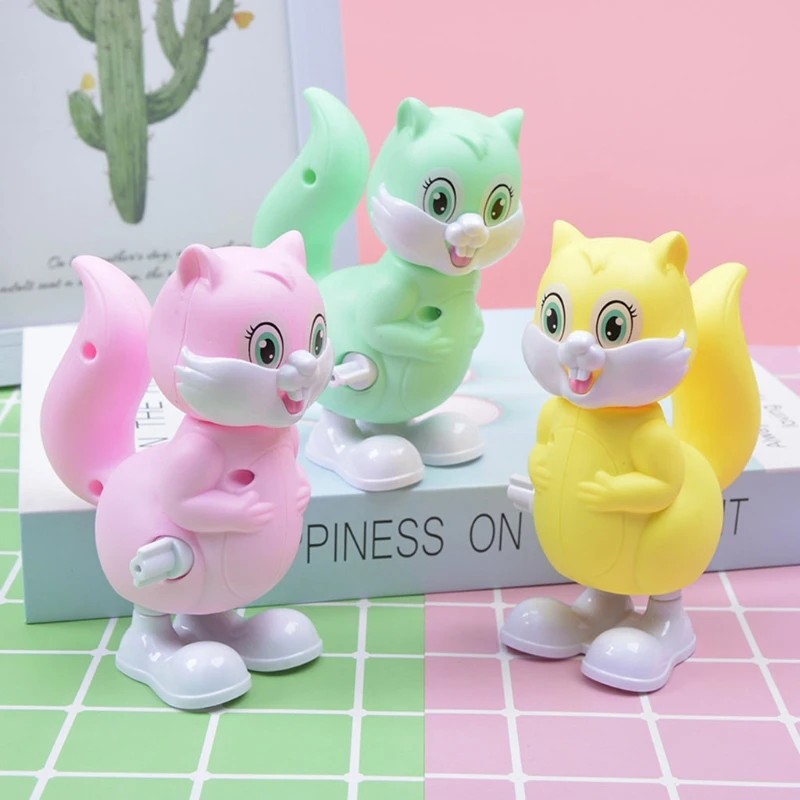 

Kids Pleasant Portable Squirrel Design Friction Power Toy Baby Gifts Mood Gifts ABS Wind-up Toy