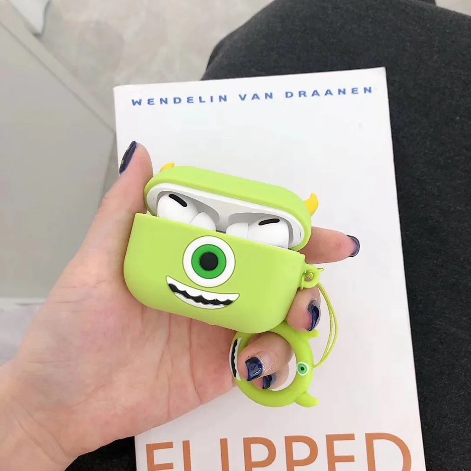 1074H 3D чехол для наушников для Airpods Pro Чехол милый силиконовый медведь Ститч Мультяшные наушники/Earpods чехол s для Apple Air pods 3 Pro Чехол - Цвет: 1074H