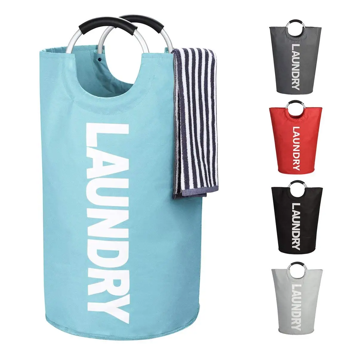 Большая корзина для хранения белья складная прачечной сумка одежды органайзер