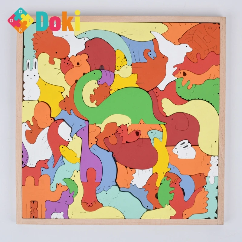 

Трехмерная головоломка детские блоки сложные взрослые животные пониженное давление регулируемые деревянные игрушки Doki игрушка 2021 Новинка