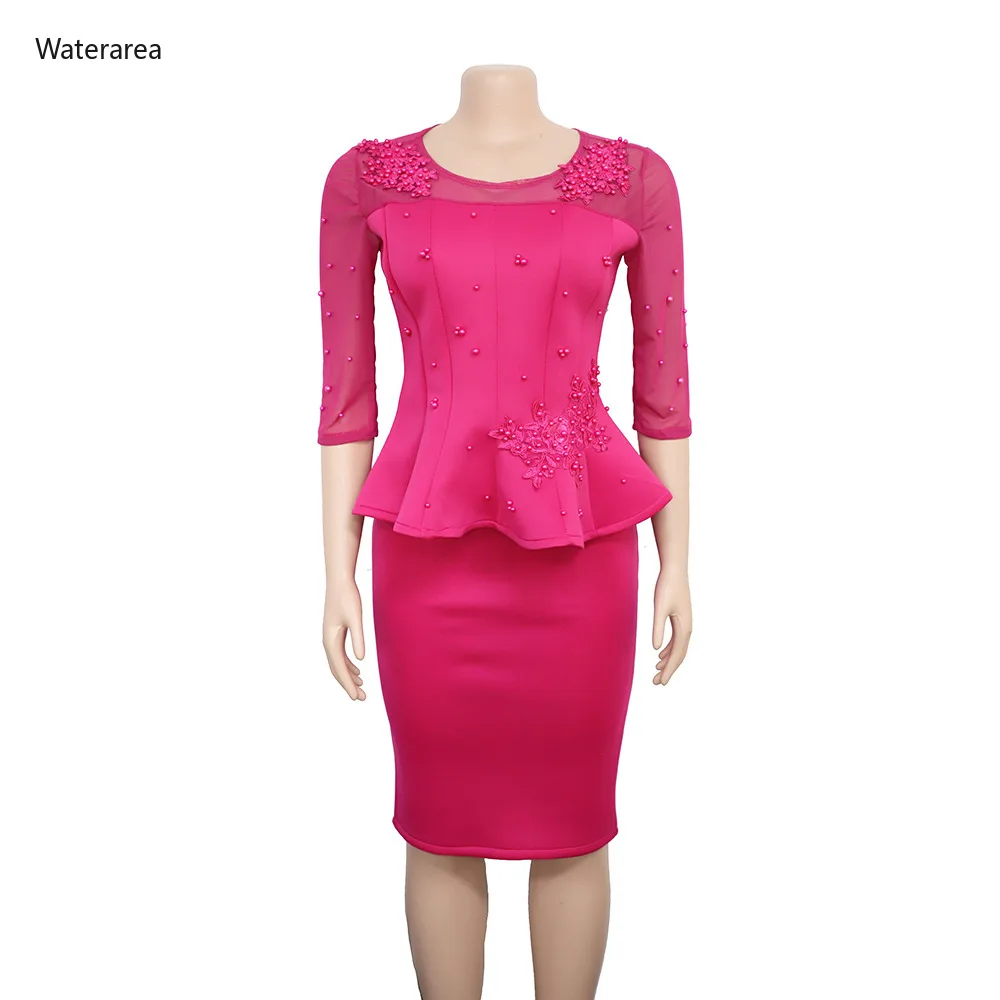 Женский однотонный Костюм двойка размера плюс с круглым вырезом коротким