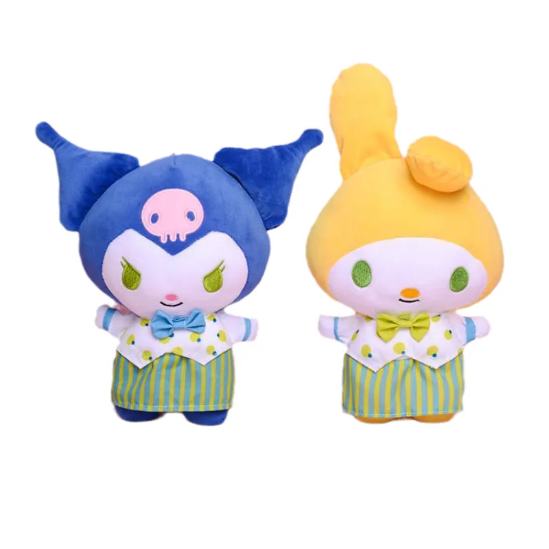 

Кавайные плюшевые куклы Sanrioed, 22 см, игрушки, аниме-фигурки Kuromi My Melody, мультяшное украшение комнаты, плюшевые игрушки для девочек