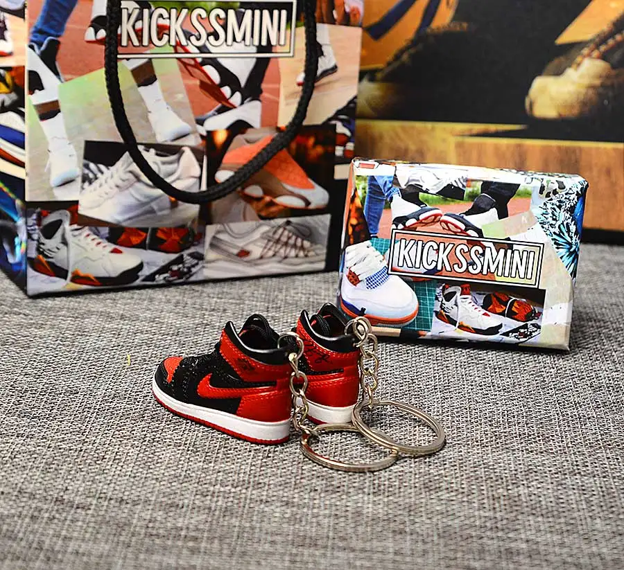Персональный DIY Jordan Generation AIR JORDAN 1 chicago 3D кроссовок фигурный брелок сумка Подвеска парный брелок