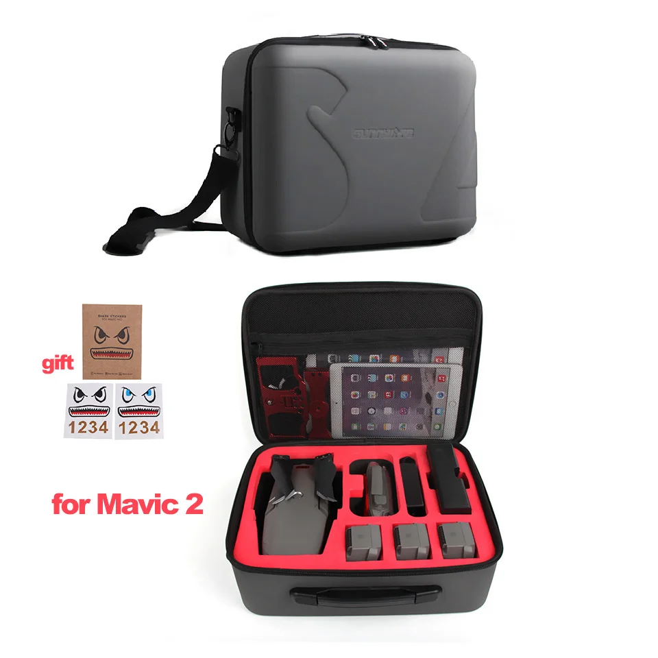 for DJI MAVIC 2 Mavic сумка с жестким каркасом водонепроницаемый ящик для хранения противоударный чехол для DJI MAVIC 2/MAVIC PRO/MAVIC Air/SPARK w/плечевой ремень - Цвет: for DJI MAVIC 2