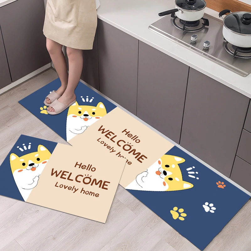 

Kitchen Mat Antislip Bath Mat Soft Bedroom Floor Mat Living Room Carpet Doormat Kitchen Rug