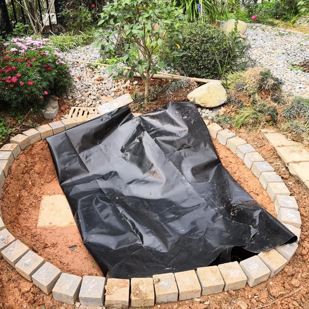 

HDPE Fish Pond Liner Skin Anti-leakage Heavy Duty Pond Liner Waterproof Membrane Liner Cloth For Water Garden Streams Fountains