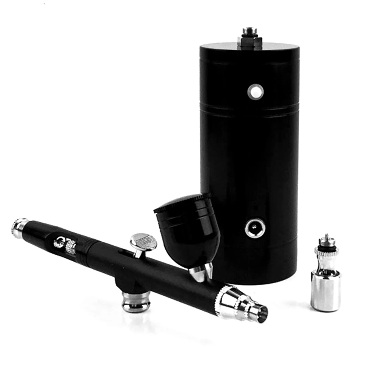 Precio Mini Compresor De Aire Portátil, Juego De Aerógrafo De Doble Acción, Pistola De Pulverización Con Kit De Compresor