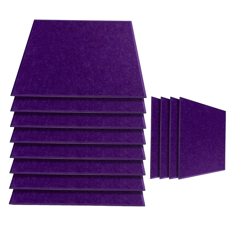

New 12Pack Acoustic Panels 12X12X0.4inch Ambient Noise Dampening Recording Studios Sound Proof Used in Home & Offices
