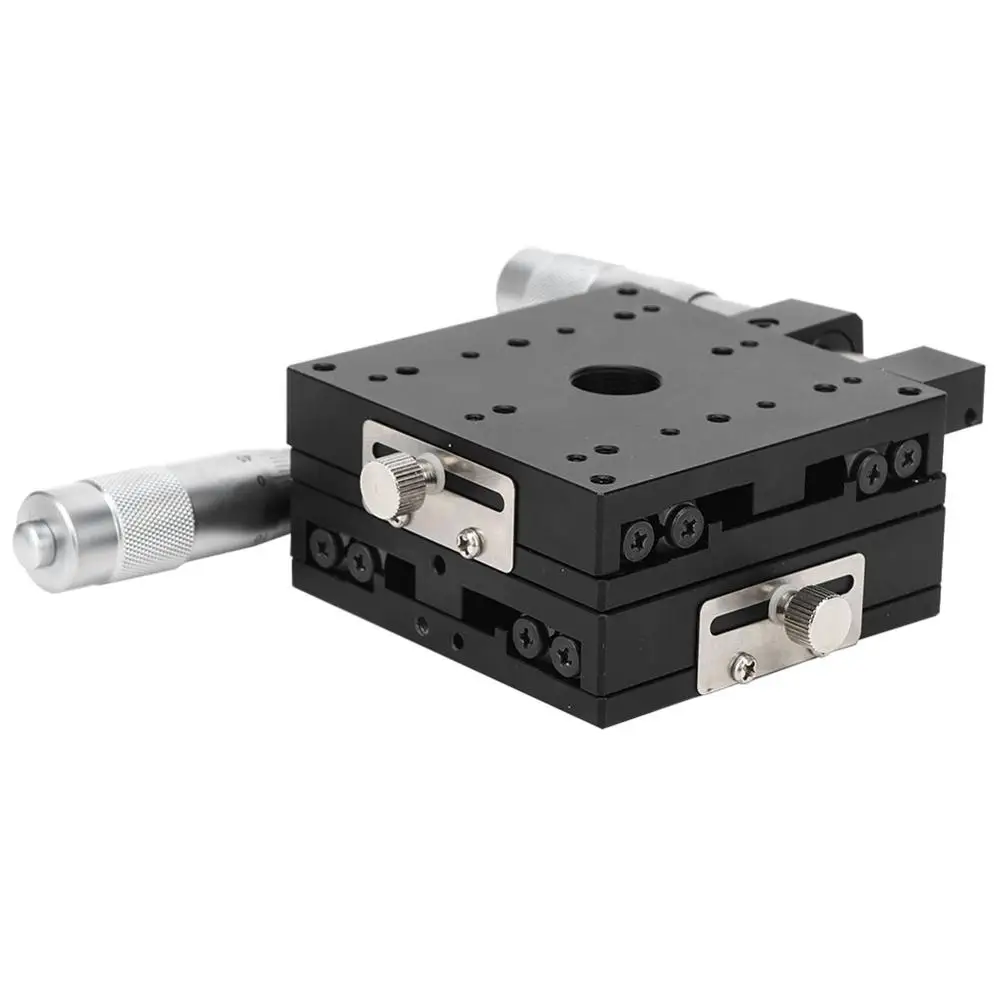 Линейные рельсы XY микрометр ручной тонкой настройки Крест ролик точность Этапы