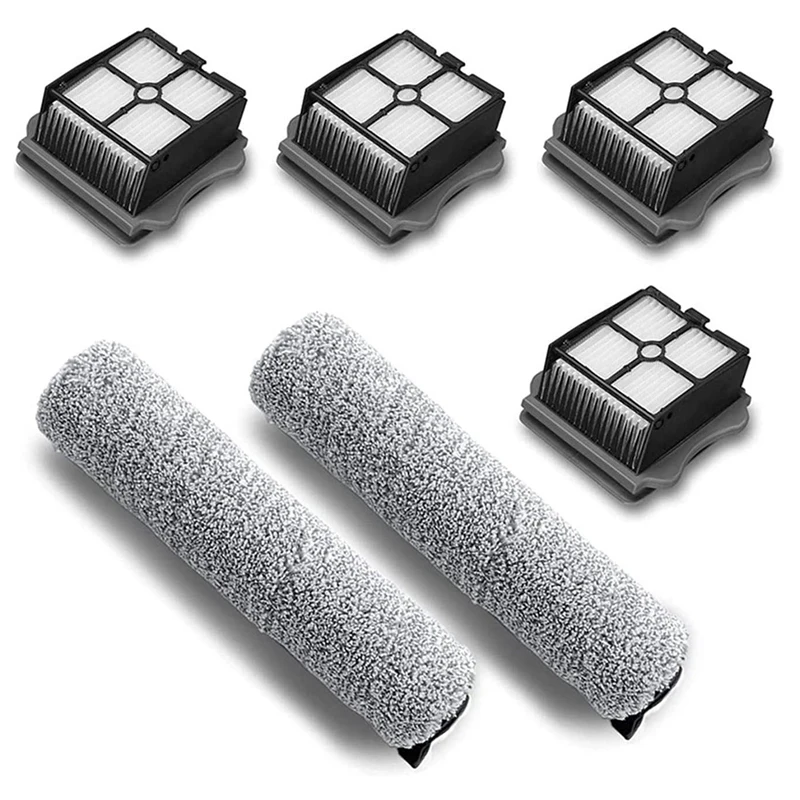 

Vacuum Cleaner Filters Replacement Roller Brush and Filter Kit Compatible for Floor One S3 Cordless Wet Dry Vacuum