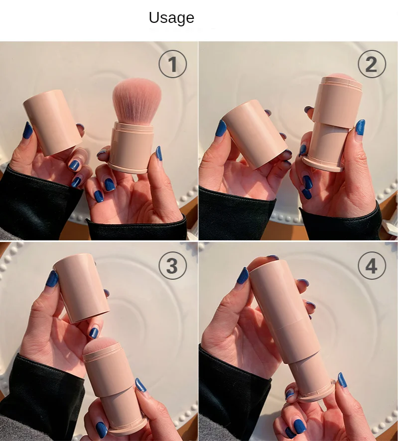 1 шт. Выдвижная Кисть для макияжа основа лица пудра тени век большая свободная