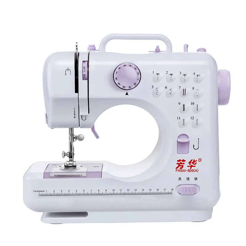 

Household sewing machine mini portable seaming buttonhole eating thick sewing machine