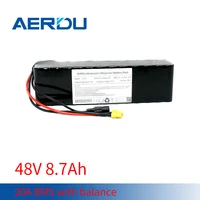 aerdu 48v 8 7ah 700w 13s3p 54 6v 18650 li ion battery pack for motor electric scooter vehicle bicycle built in bms dc5521 xt60
