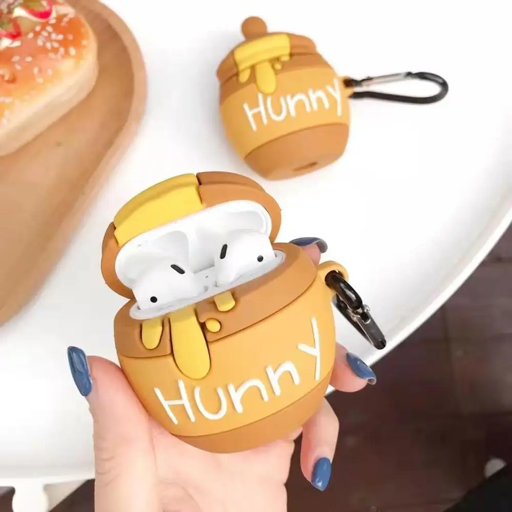 Защитный чехол для Apple AirPods Honey Jar защитный 3D с милым мультяшным рисунком