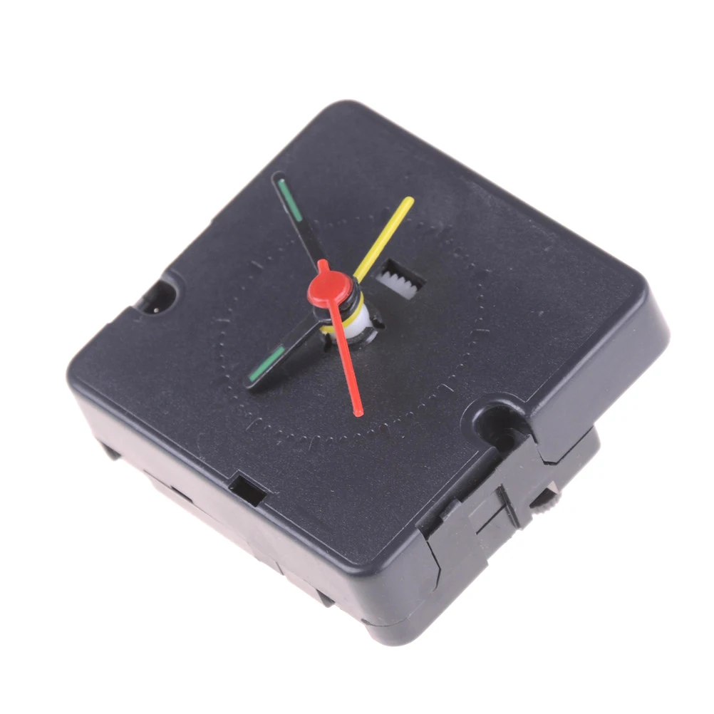 Quartz Alarm Clock Movement Mechanism DIY Replacement Part Set/Kit Black hands | Дом и сад
