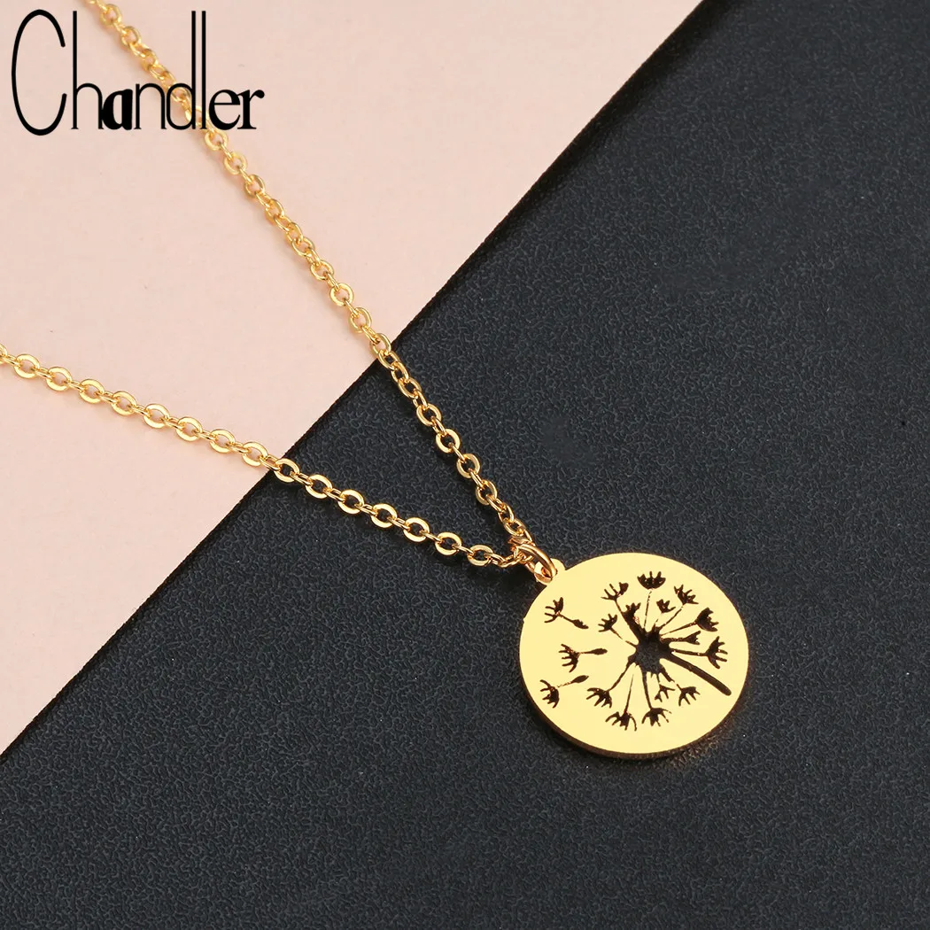 Ожерелье Chandler Одуванчик для женщин Модный натуральный счастливое желание
