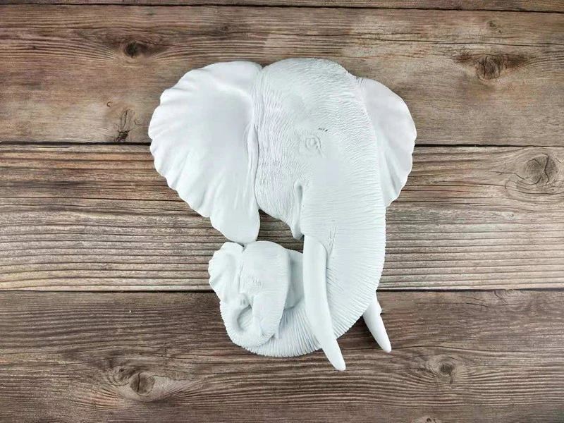 Имитация головы матери и ребенка слона украшение на стену гостиная голова