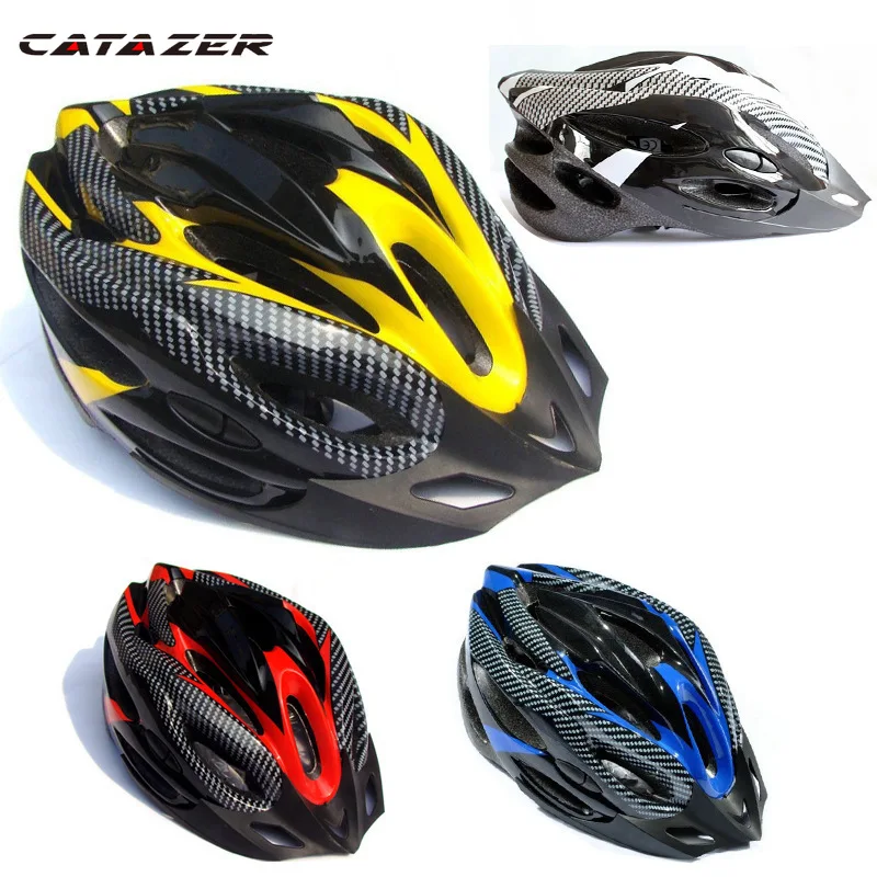 

Catazer MTB Дорожный велосипед Велоспорт шлем горный велосипед для взрослых Спорт на открытом воздухе Безопасность шлем 4 цвета общего Велоспор...