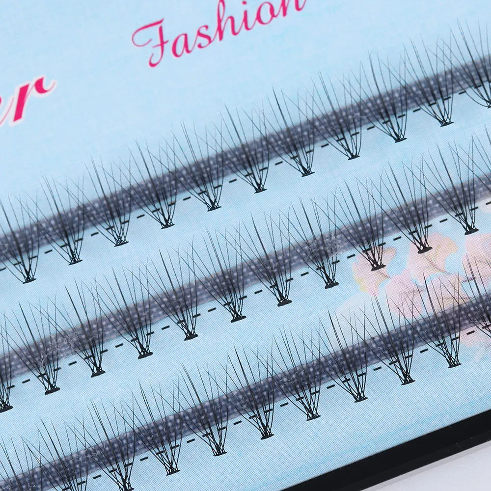 

10D 0.10mm C Curl Individual Cluster Eye Lashes Grafting Black Mink False Eyelashes Natural Long Eyelash Handmade Mink Eyelashes