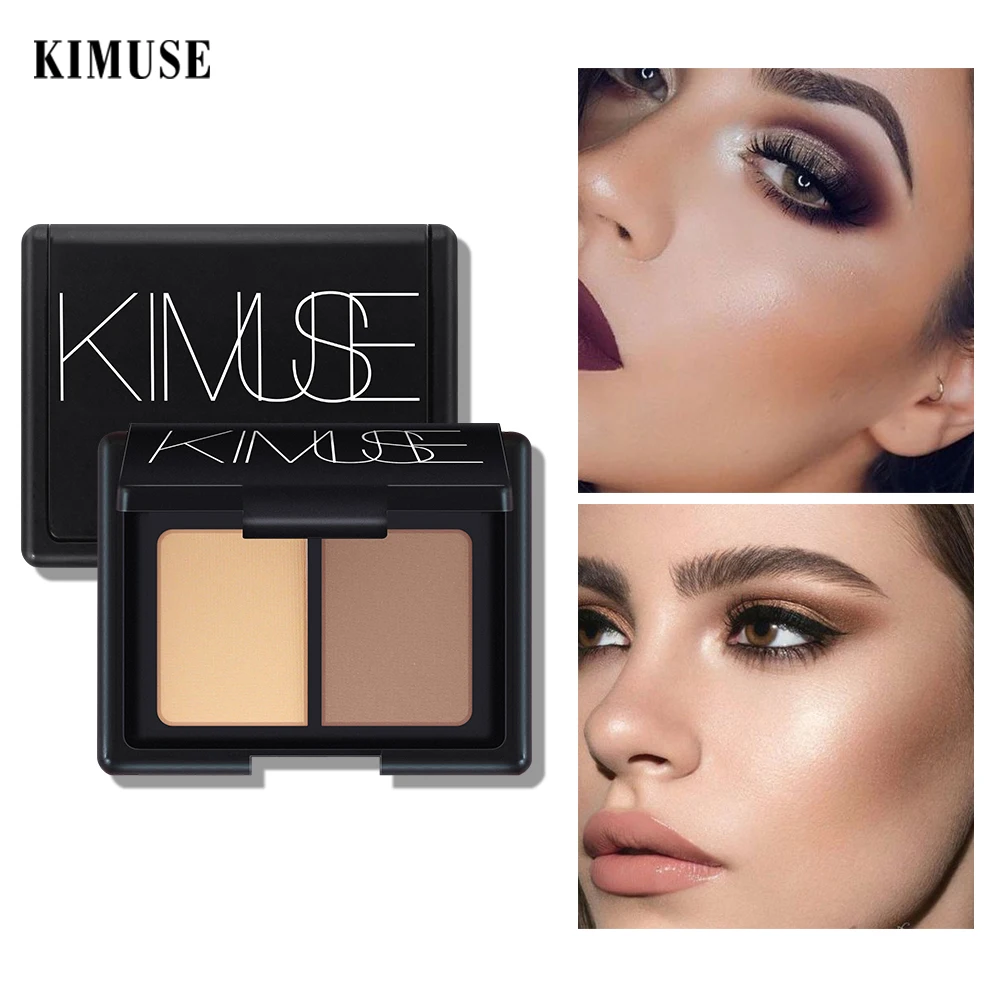 KIMUSE контурный бронзатор 2 цвета маркер затенения пудра палитра Осветляющий