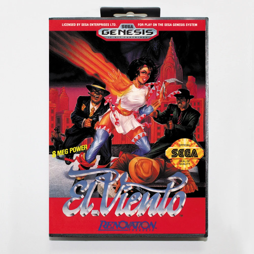16 битная игровая карта El Wind MD для Sega Mega Drive/ Genesis с розничной коробкой|Картриджи| |