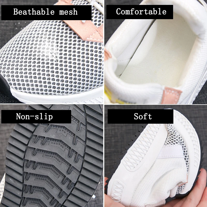 Женские кроссовки увеличивающие рост 4 см дышащая сетчатая женская обувь для