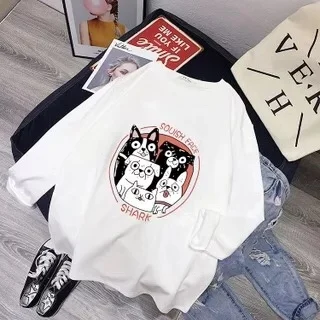 Picture 8 Футболка парная одежда странные вещи Harajuku Camiseta Feminina размера плюс XXXL белые футболки топы с принтом длинный рукав осень - Цвет: Picture 8