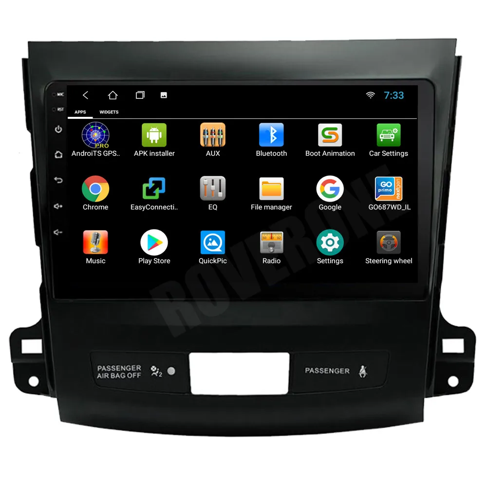 Автомагнитола RoverOne для Mitsubishi Outlander 2007-2011 Android 12 автомобильный мультимедийный