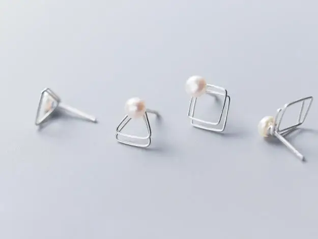 Реальный. Женские серебряные украшения двухрядные жемчужные открытые