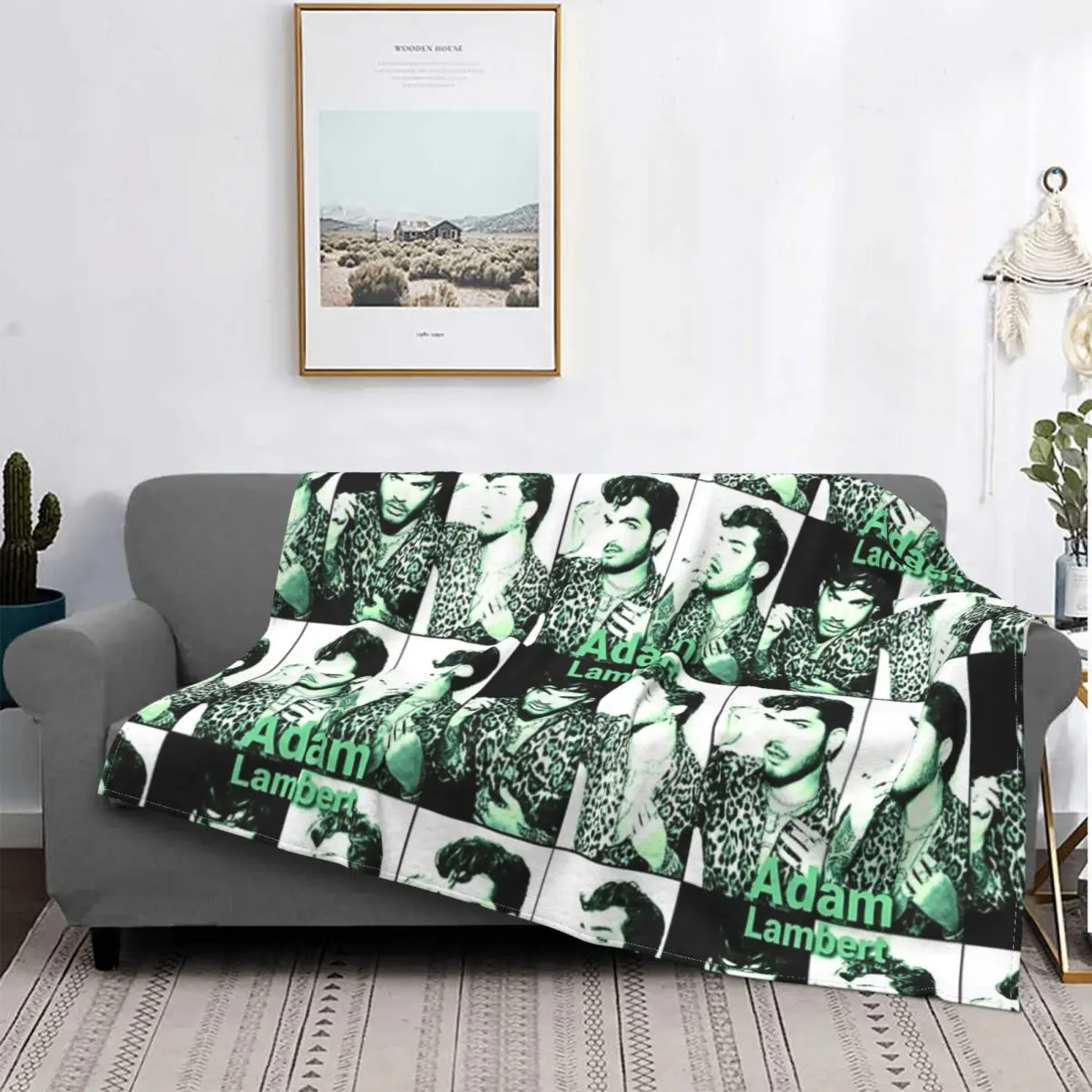

Manta de forro polar de felpa для детей, Адам Ламберт, Полярный плед cama, color verde, de Anime