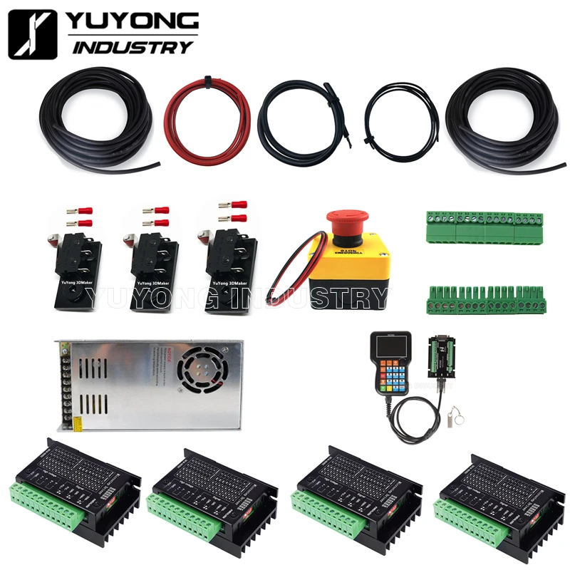 2.2KW Water Cooled Offline Controller High Torque Lead CNC Full Kit Lead CNC Router Machine Full kit Carving Engraving machine