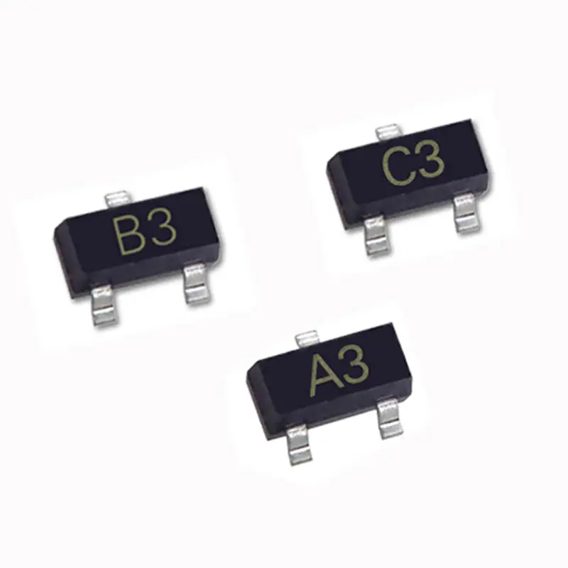 50 шт. SMD коммутационный Триод Транзистор 1SS181 A3 1SS184 B3 1SS226 C3 85 в 300 мА SOT 23 электронные