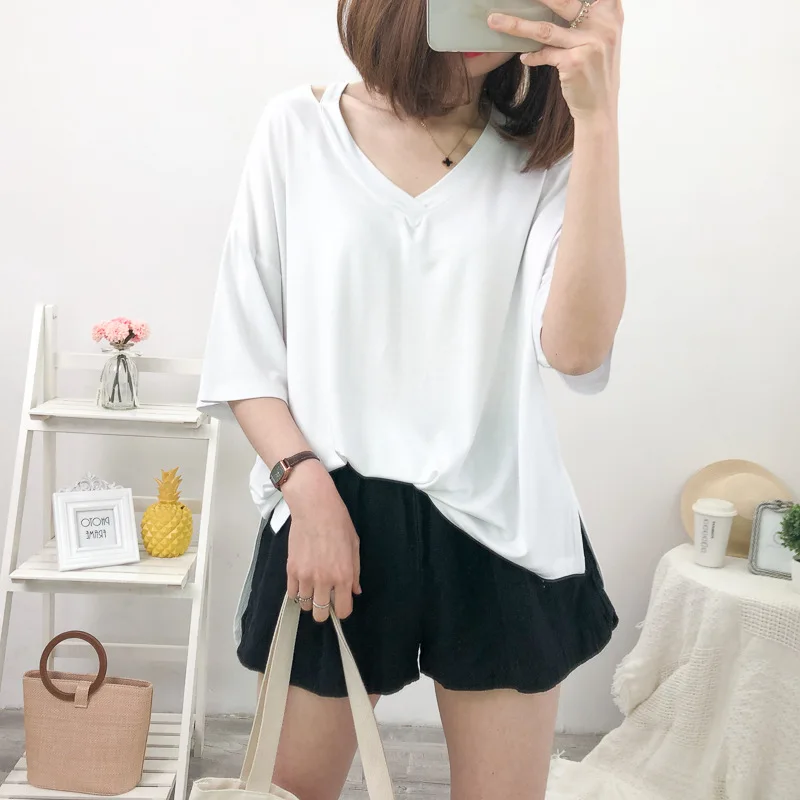 2019 Новая модная женская футболка изысканная Удобная с коротким рукавом | Женская