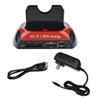 Док-станция для жесткого диска USB 2,0 устройство для чтения жестких дисков концентратор 2,5 3,5 SATA IDE док-адаптер