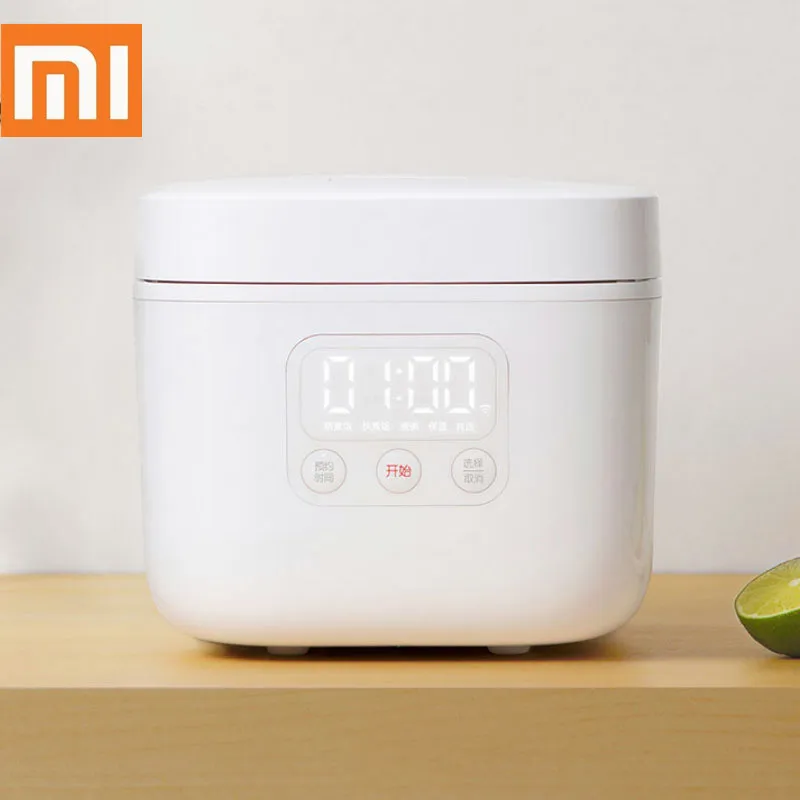 

Электрическая мини-рисоварка Xiaomi Mijia 1,6 л, устройство для приготовления риса, интеллектуальное назначение, светодиодный дисплей, умное прил...