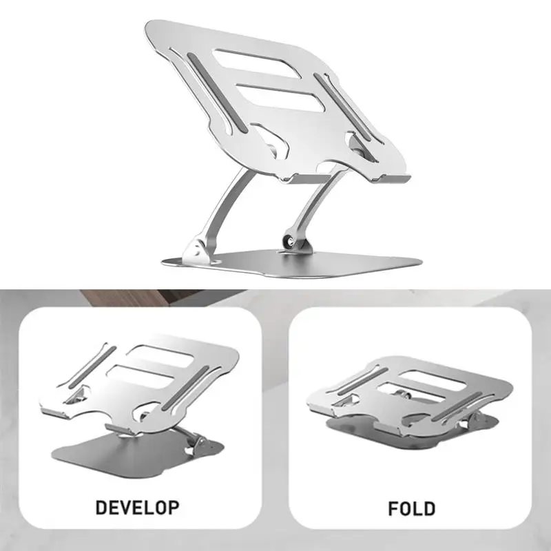 

2020 Laptop Stand Aluminium Alloy Adjustable , Aluminum Laptop Holder Multi-Angle Stand Heat Release Laptop Notebook Stand