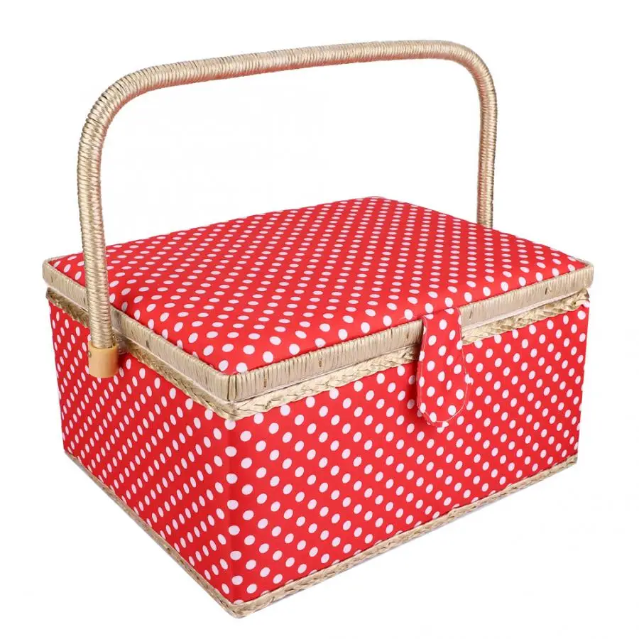 Бытовая швейная корзина Ремесленная нить коробка для хранения игл Органайзер