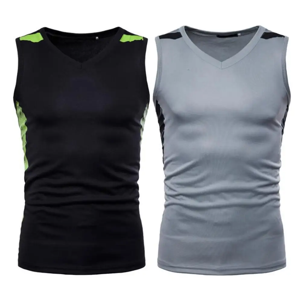 Мужская дышащая футболка без рукавов для отдыха на весну и лето Спортивная