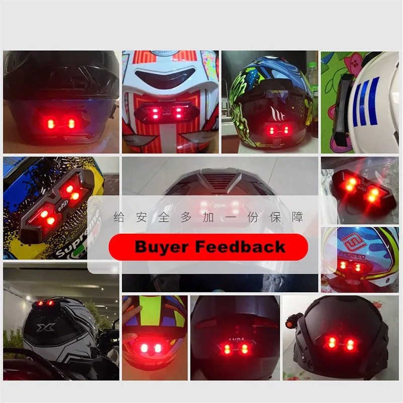 Мотоциклетный шлем Ночной свет полоса рюкзак сигнал безопасности