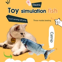 electronic cat toy 3d fish electric usb charging simulation fish toys for cats pet playing toy grass carp pet cat toy