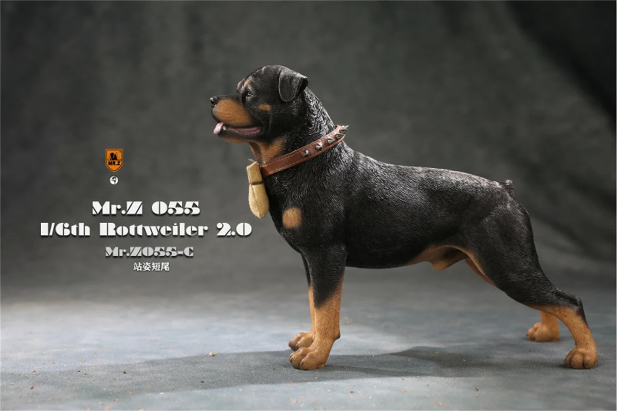 Mr.Z 1/6 Pet Rottweiler лояльная собака Полицейская Модель Животного Фигурка Декор Игрушка